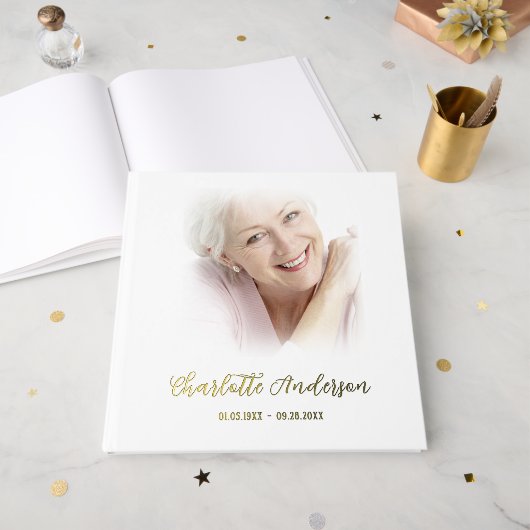 Memorial Folie Guestbook Gastenboek (Voorkant open)