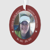 Memorial Forever in Ons hart 2 Foto Ornament (voorkant)