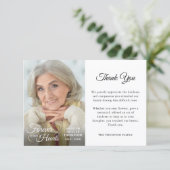 Memorial FOREVER IN ONZE HARTS Foto Dank u Bedankkaart (Staand voorkant)