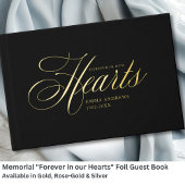 Mémorial "Forever in our Hearts" Gold-Foil, Noir