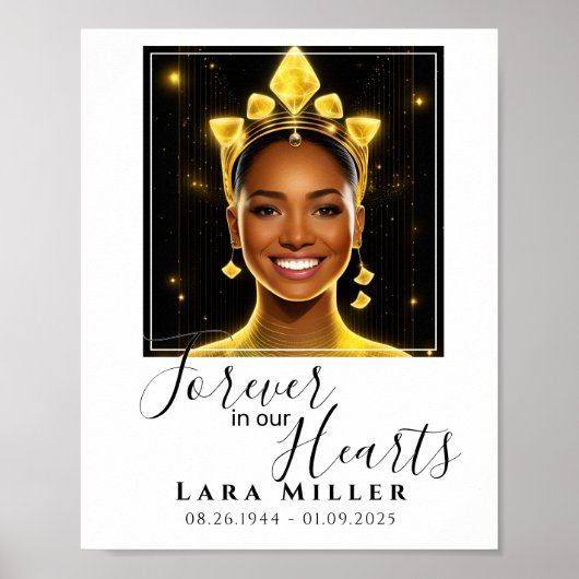 Memorial Forever in Our Hearts Poster (Voorkant)