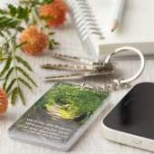 Memorial Foto Prayer Path Trail Forest Treils Sleutelhanger (Voorkant Rechts)