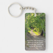 Memorial Foto Prayer Path Trail Forest Treils Sleutelhanger (Voorkant)