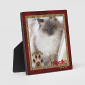 Memorial Foto van Himalayan Cat Fotoplaat (Voorkant)