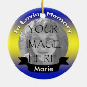 Memorial Foto van Ornament Yellow & Blue (Achterkant)