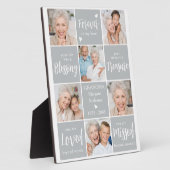 Memorial fotocollage 6 gepersonaliseerde herinneri fotoplaat (Zijkant)
