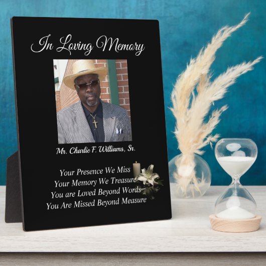 Memorial Fotoplaat (Zijkant)