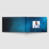 Mémorial funéraire bleu ciel argent photo (Complet)