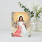 Mémorial funéraire catholique de Jésus Carte Saint (Debout devant)