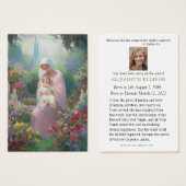 Mémorial funéraire catholique Vierge Marie Jésus (Devant & derrière)