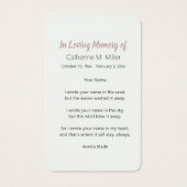 Mémorial funéraire du coucher du soleil sur les ri (Dos)