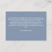 Mémorial funéraire gris de la famille Carte de rem (Dos)