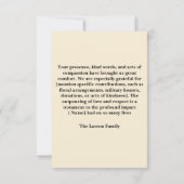 Mémorial funéraire Océanique De La Famille Carte d (Dos)