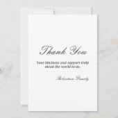 Memorial Funeral Add Photo Message Bedankkaart (Achterkant)