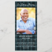 Memorial Funeral Bladwijzer Kaart Pset Foto (Voorkant)