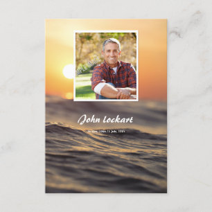Memorial Funeral Card Kaart