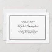 Memorial Funeral Classic and Simple Elegant Kaart (Voorkant)