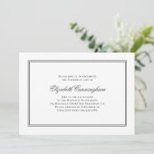 Memorial Funeral Classic and Simple Elegant Kaart (Staand voorkant)