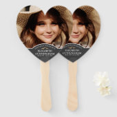 Memorial Funeral Classic Custom Photo Remembryo Handwaaier (Voorkant en achterkant)