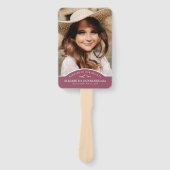 Memorial Funeral Classic Custom Photo Remembryo Handwaaier (Voorkant)