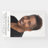 Memorial Funeral Custom Photo Bereavement Sympathi Spandoek (Horizontaal)