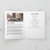 Memorial / Funeral Gevouwen 14-Foto Collage Modern Programma (Binnen)