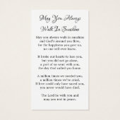 Memorial Funeral Kaart Owl Sunflower (Achterkant)