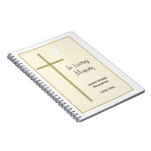 Memorial Funeral Livre d'or Carnet Cross Dove (Côté Droit)