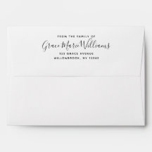 Memorial Funeral Minimal Preprint Return Address