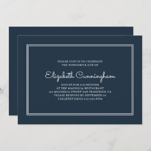 Memorial Funeral Modern and Simple Elegant Kaart