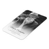 Memorial Funeral Modern Classic Simple Photo Magneet (Linkerzijde)
