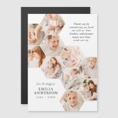 Memorial Funeral Modern Simple 10 Foto's Kaart (Voorkant / Achterkant)