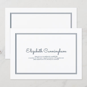 Memorial Funeral Modern Simple Elegant Kaart