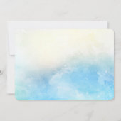 Memorial Funeral Modern Simple Waterverf Bedankkaart (Achterkant)