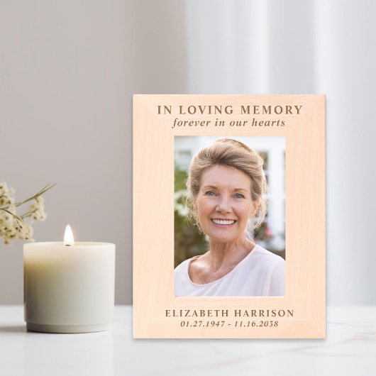 Memorial Funeral Photo Gegraveerde Lijstjes