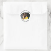 Memorial Funeral Photo Ronde Sticker (Tas)