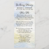 Memorial Funeral Prayer Bladwijzer Woodland Deer (Achterkant)