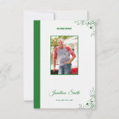 Memorial Funeral Program Card Kaart (Voorkant)