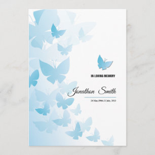 Memorial Funeral Program Card Programma