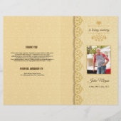 Memorial Funeral Program Sjabloon Flyer (Voorkant)