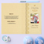 Memorial Funeral Program Sjabloon Flyer (Enkel)