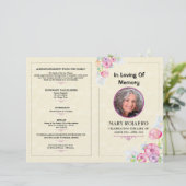 Memorial Funeral Programme Sjabloon (Staand voorkant)