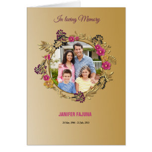 Memorial Funeral Programme Sjabloon