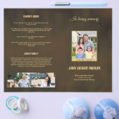 Memorial Funeral Programme Sjabloon Flyer (Enkel)