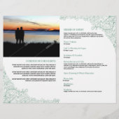 Memorial Funeral Programme Sjabloon Flyer (Achterkant)