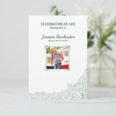 Memorial Funeral Programme Sjabloon Kaart (Staand voorkant)