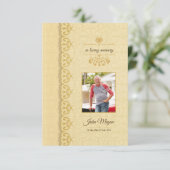 Memorial Funeral Programme Sjabloon Kaart (Staand voorkant)