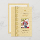 Memorial Funeral Programme Sjabloon Kaart (Voorkant / Achterkant)