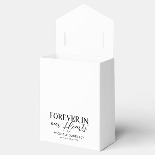 Memorial Funeral Religial Cross Favor Box Bedankdoosjes (Geopend)