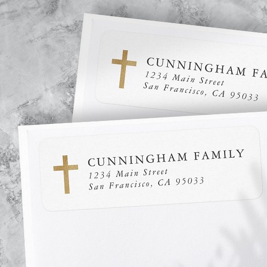 Memorial Funeral Rest in Peace Moderne Simple Cros Etiket